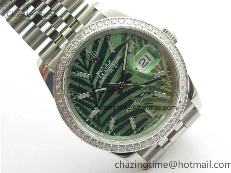 Bracelet 1:1 BP Best on Edition DateJust Dial SS 36 Green Maker New Jubilee 126284 0414